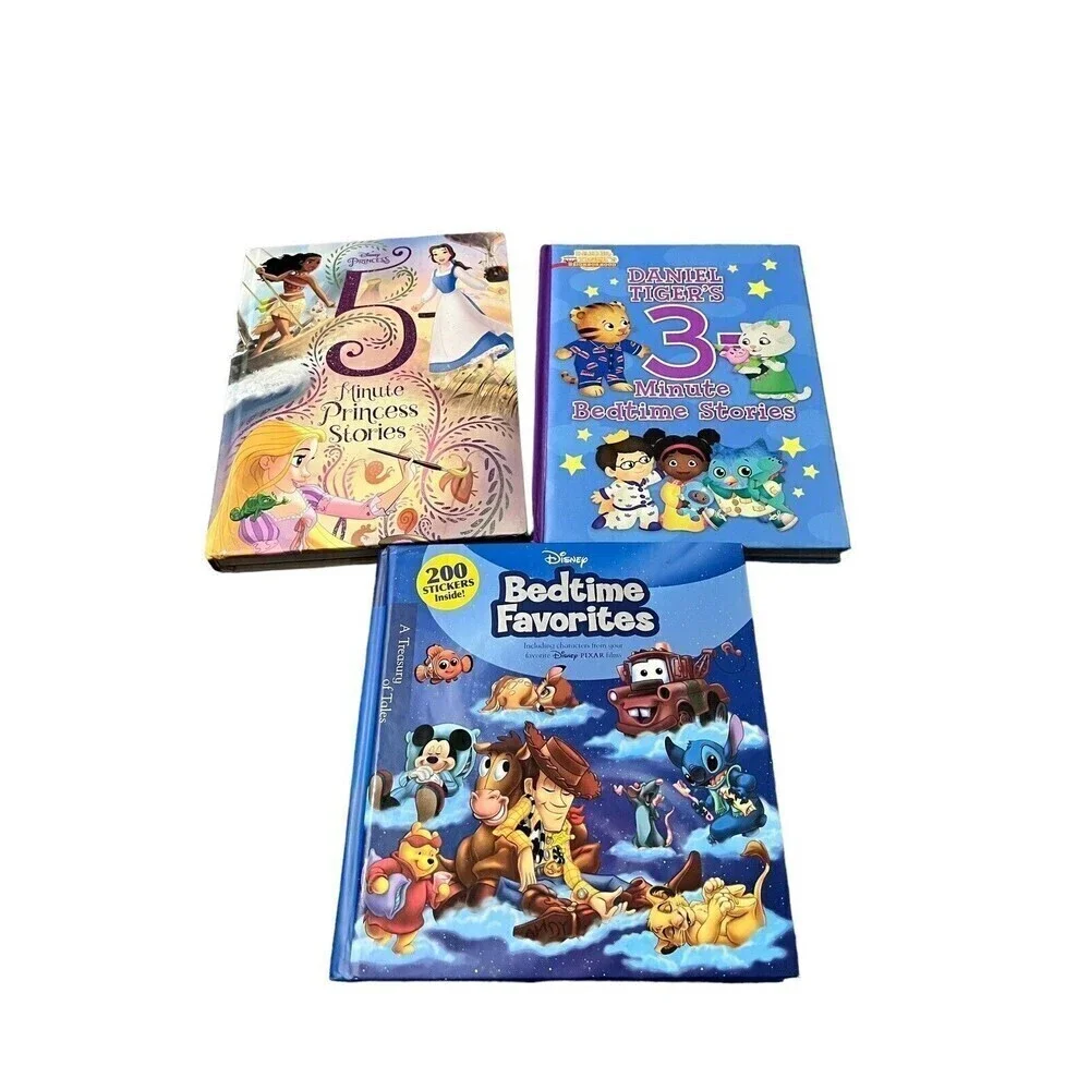 DISNEY & PBS Classic Storybook Nursery Rhymes Fairy Tales Bedtime  Lot of 3